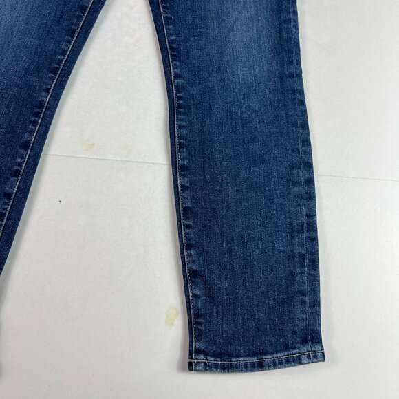 Edwin Jeans Women's 28x24* Pixie Crop 9" Mid Rise Skinny Blue Faded Denim Tag 27 - Picture 6 of 16